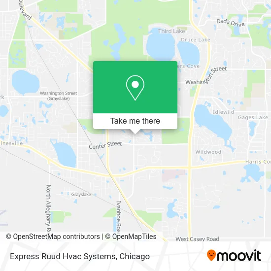 Express Ruud Hvac Systems map