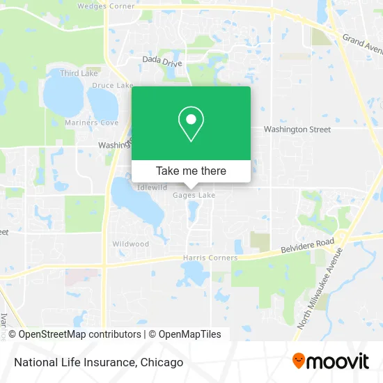 National Life Insurance map