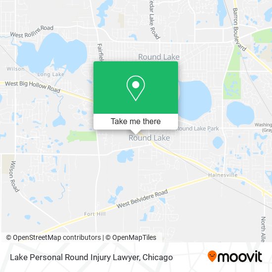 Lake Personal Round Injury Lawyer map