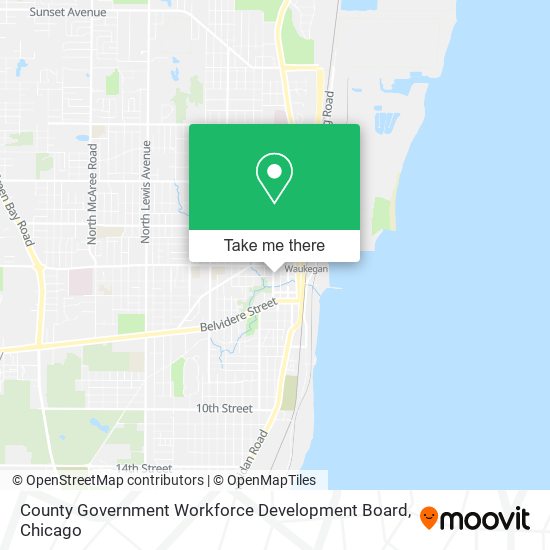 County Government Workforce Development Board map