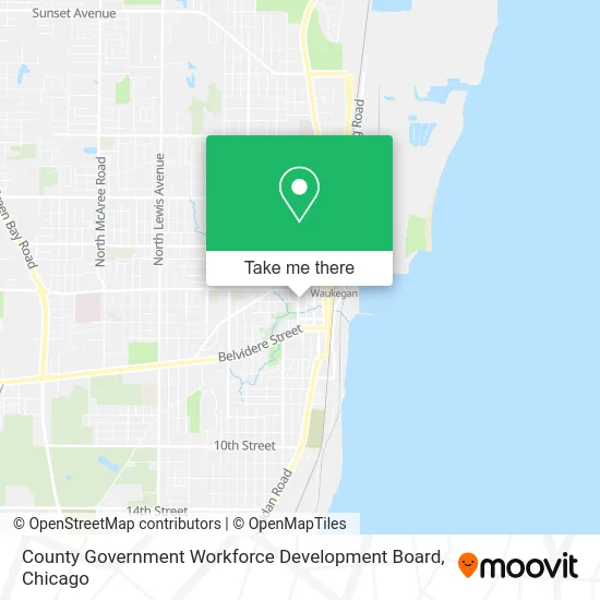 County Government Workforce Development Board map