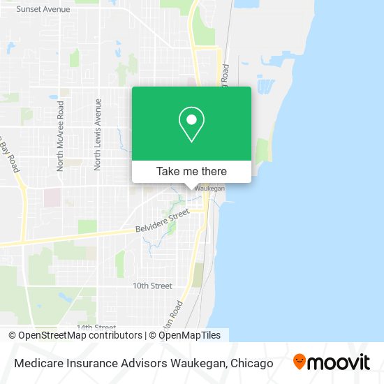 Medicare Insurance Advisors Waukegan map