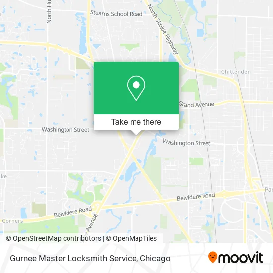Mapa de Gurnee Master Locksmith Service