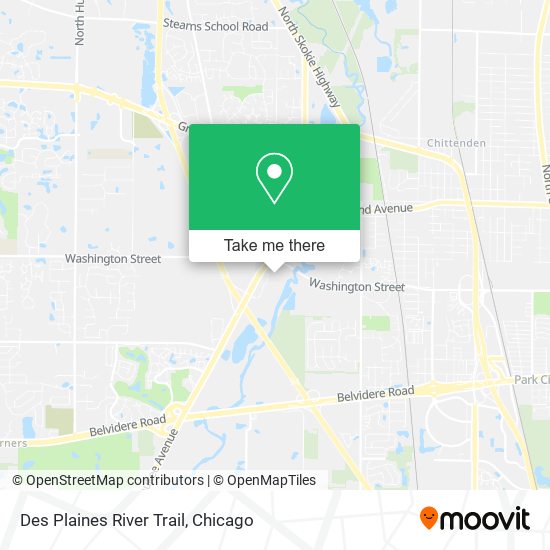 Des Plaines River Trail map