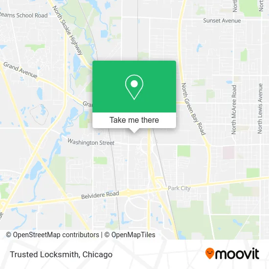 Trusted Locksmith map