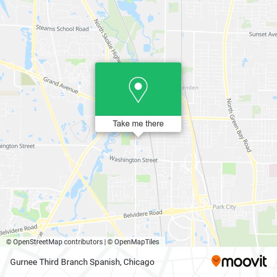Gurnee Third Branch Spanish map