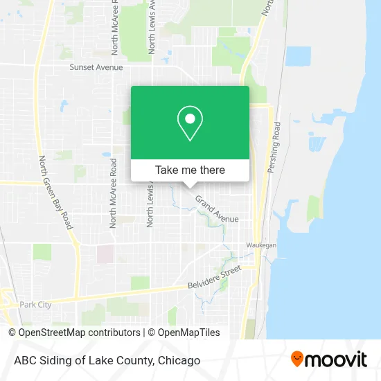 ABC Siding of Lake County map