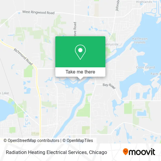 Radiation Heating Electrical Services map
