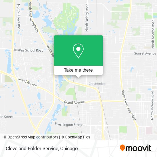 Cleveland Folder Service map
