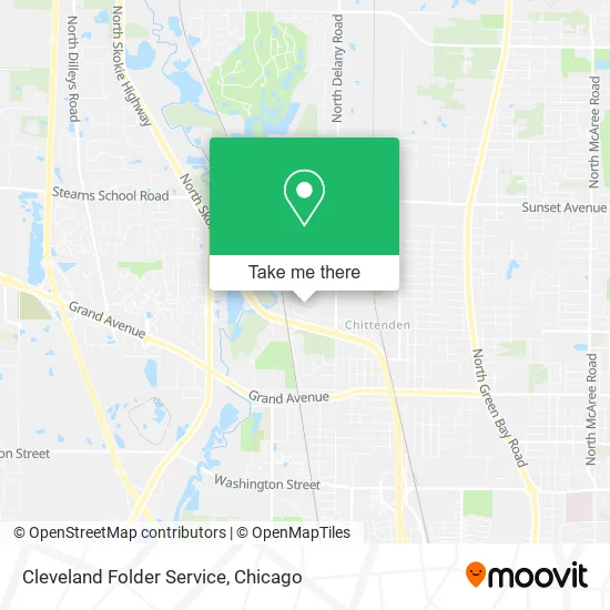 Mapa de Cleveland Folder Service