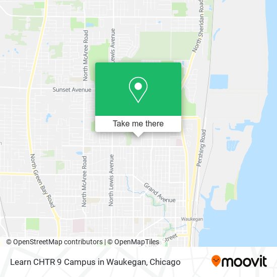 Learn CHTR 9 Campus in Waukegan map