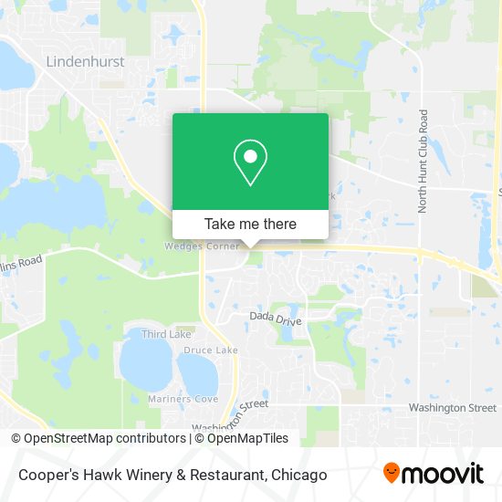 Mapa de Cooper's Hawk Winery & Restaurant