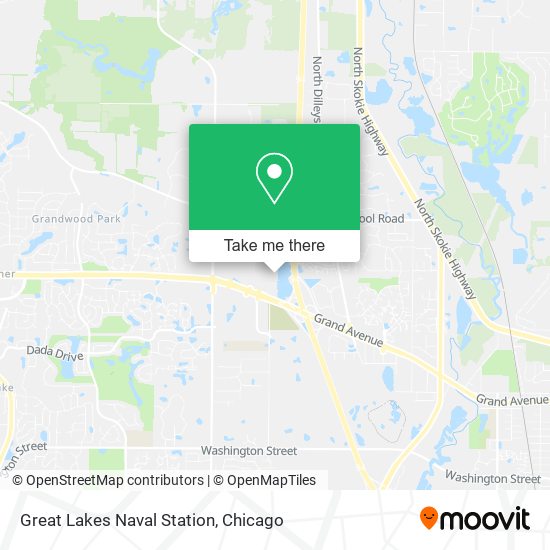Great Lakes Naval Station map