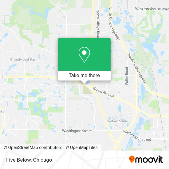 Five Below map
