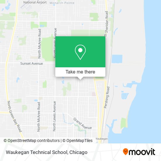 Mapa de Waukegan Technical School