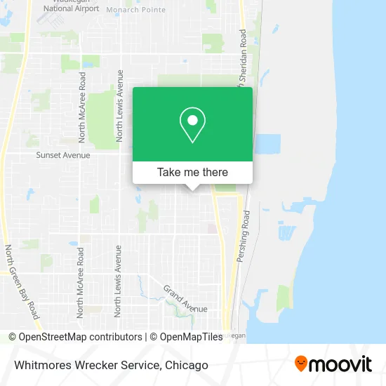 Whitmores Wrecker Service map