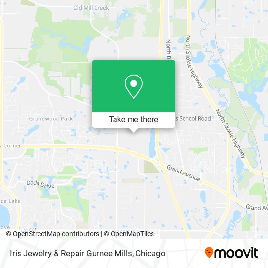 Iris Jewelry & Repair Gurnee Mills map