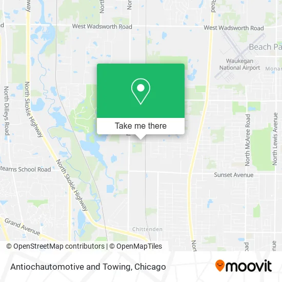 Mapa de Antiochautomotive and Towing