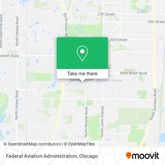 Mapa de Federal Aviation Administration