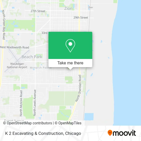 K 2 Excavating & Construction map