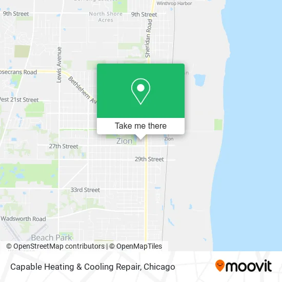 Capable Heating & Cooling Repair map
