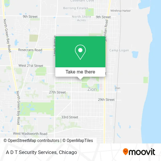 A D T Security Services map