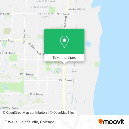 T Wells Hair Studio map