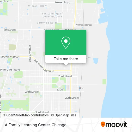 A Family Learning Center map