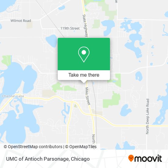 UMC of Antioch Parsonage map