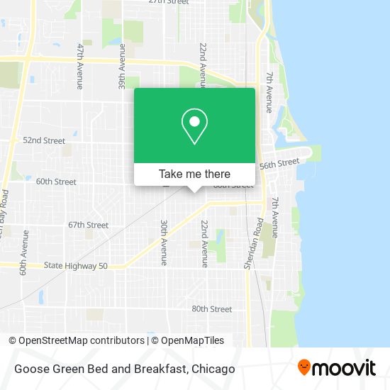 Mapa de Goose Green Bed and Breakfast