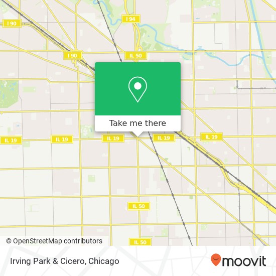Mapa de Irving Park & Cicero
