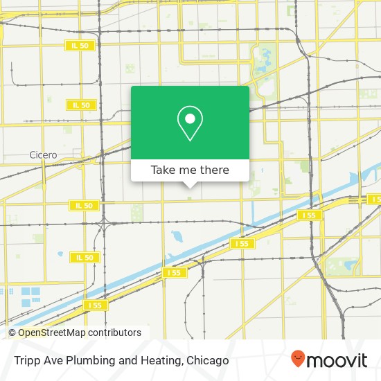 Tripp Ave Plumbing and Heating map