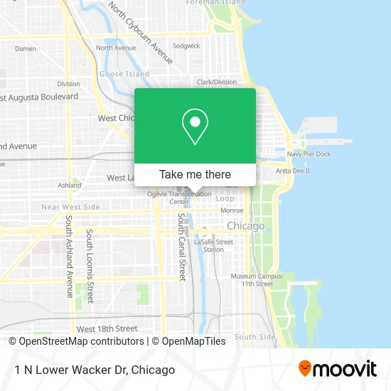 1 N Lower Wacker Dr map