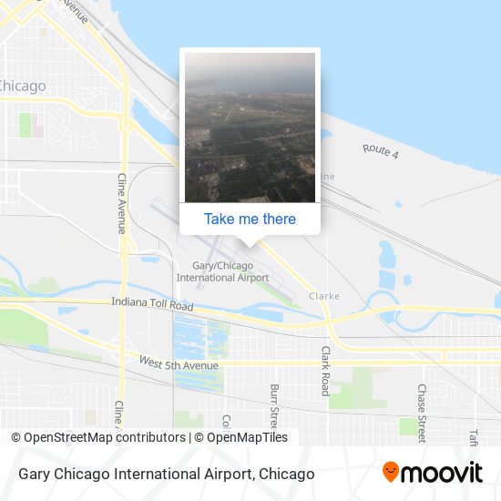 Mapa de Gary Chicago International Airport