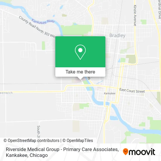 Riverside Medical Group - Primary Care Associates, Kankakee map