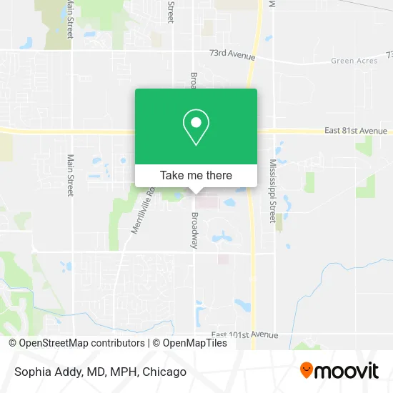 Mapa de Sophia Addy, MD, MPH