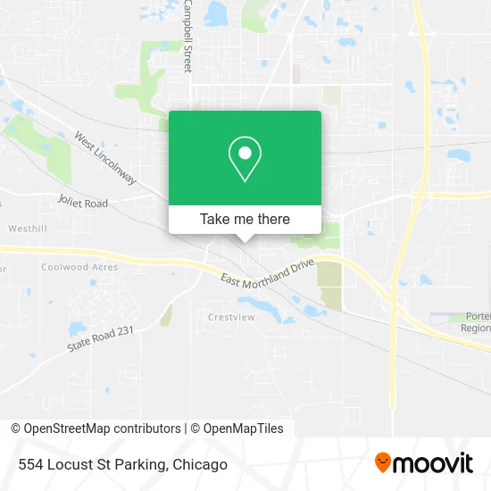 554 Locust St Parking map