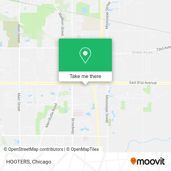 HOOTERS map