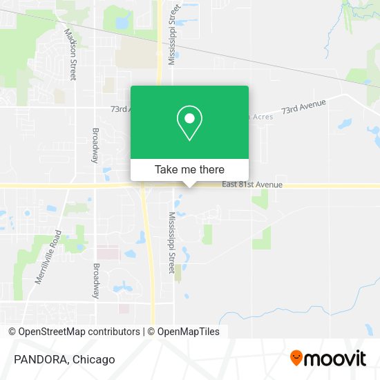 PANDORA map