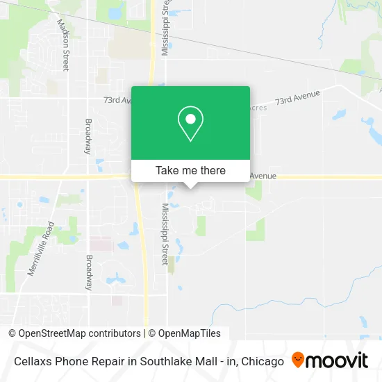 Mapa de Cellaxs Phone Repair in Southlake Mall - in