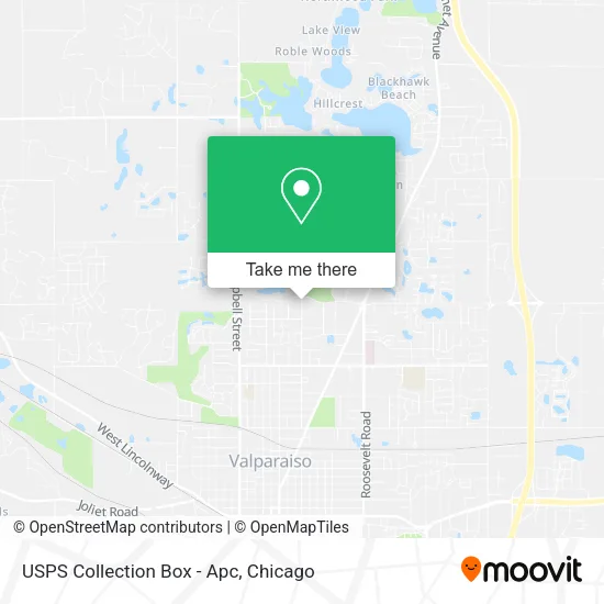 Mapa de USPS Collection Box - Apc