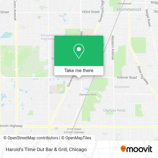 Harold's Time Out Bar & Grill map