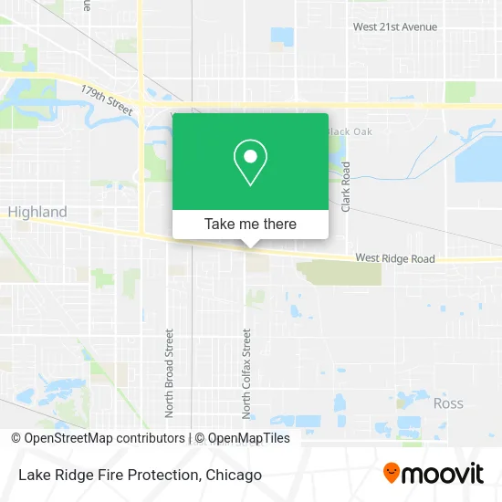 Lake Ridge Fire Protection map