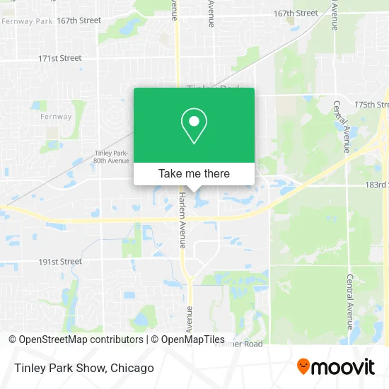 Tinley Park Show map