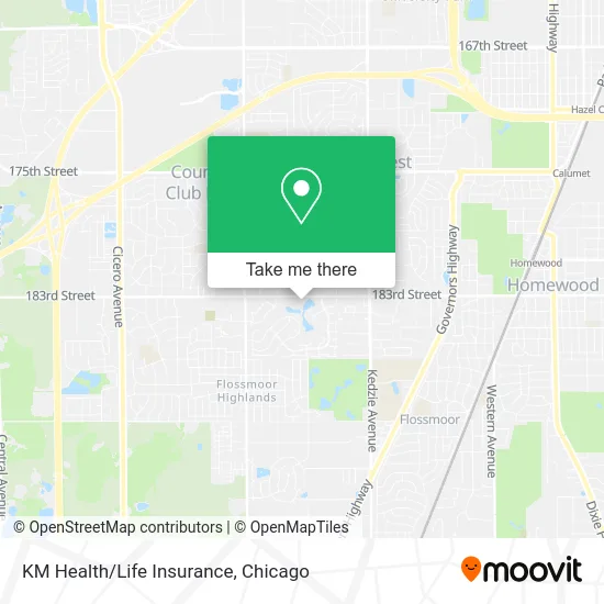KM Health/Life Insurance map