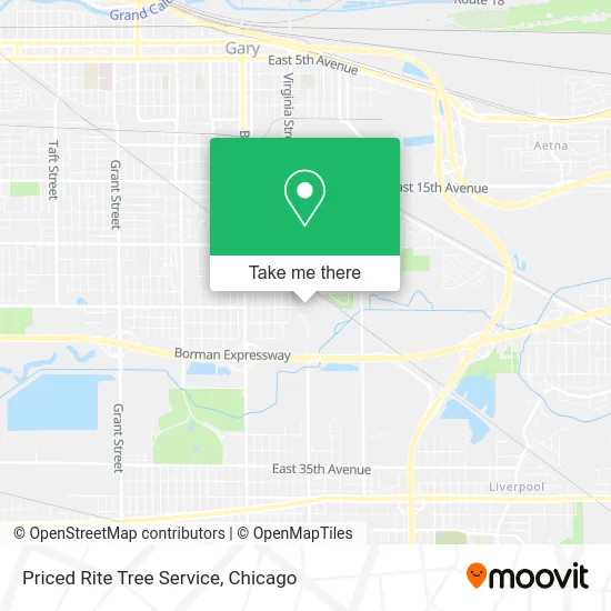 Priced Rite Tree Service map