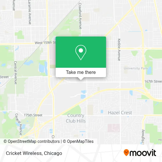 Cricket Wireless map