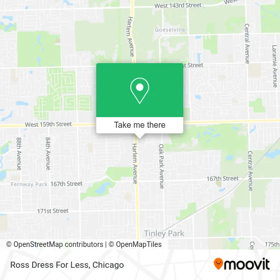 Ross Dress For Less map