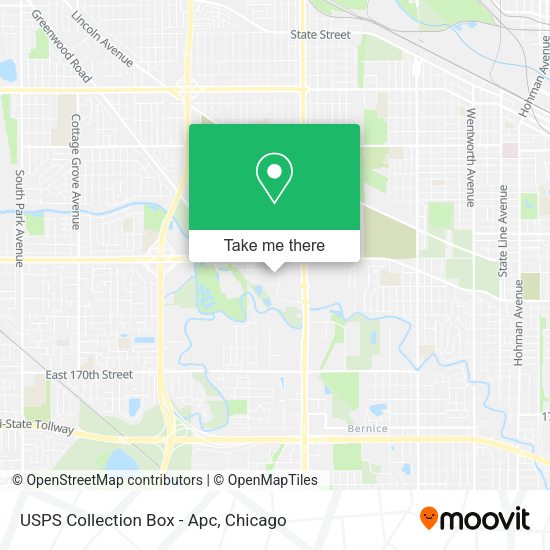 USPS Collection Box - Apc map