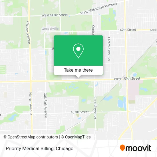 Priority Medical Billing map